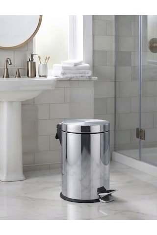 Mutfak /banyo Pedallı Çöp Kovası 5 Lt Krom