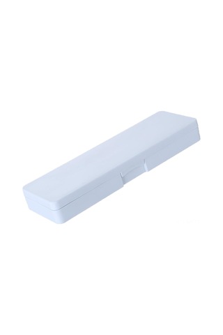 Mufunye Öğrenci İçin Dayanıklı Plastik Kalem Kutusu - Büyük Kapasiteli, Kolay Temizlenir, Taşınabilir Mavi Desen Diğer