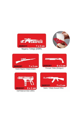 Silah Modelleri Dövme Şablonu Kına Deseni