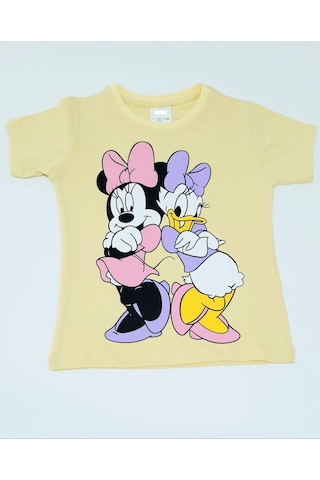 Minnie Kız Çocuk Pijama Takımı Sarı