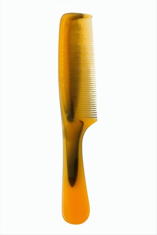 Düz - 402 - Saplı Plastik Tarak - Spt-gld - - Sarı Diğer