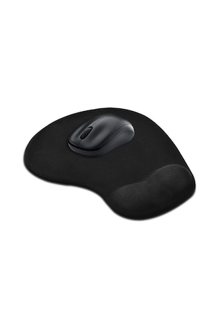 Bilek Destekli Mouse Pad Kaydırmaz Tabanlı Mouse Pad Siyah