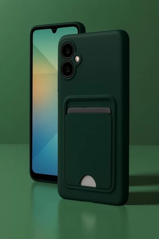 Samsung Galaxy UyumluA06 Kılıf Kelvin Kartvizitli Silikon - Kırmızı Çok Renkli