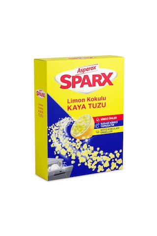 Asperox Sparx Bulaşık Makinesi Limon Kokulu Kaya Tuzu 2 x 1500 G