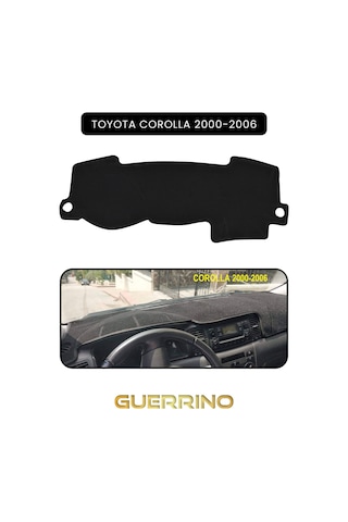 Toyota Corolla 2000-2006 Torpido Koruma Halısı Siyah Kenar