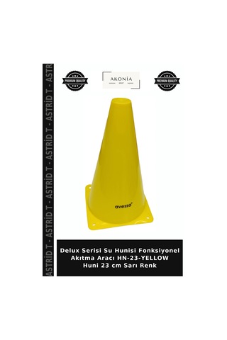 Delux Serisi Su Hunisi Fonksiyonel Akıtma Aracı Hn-23-yellow Huni 23 Cm Sarı Renk