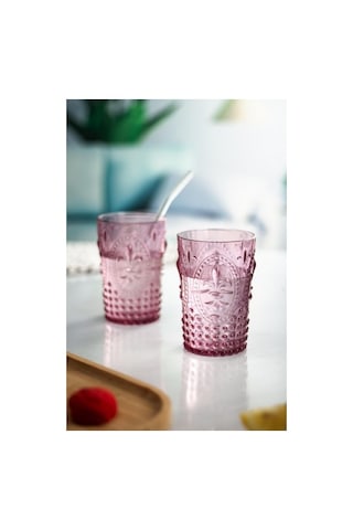 Northcity Akrilik Mürdüm Sürahi 2,3 Lt Bardak Seti + 6 Adet Kahve Yanı Bardağı 400 Ml
