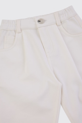 Panço Erkek Çocuk Örme Pantolon Beyaz