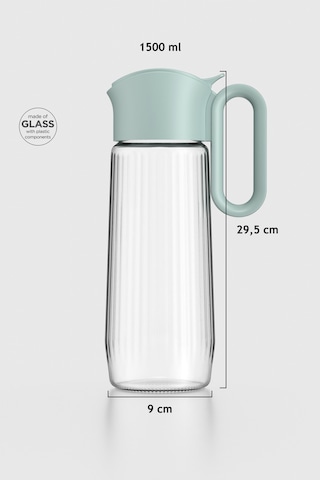 Renga Luvia 1500 Ml Cam Gravürlü Sürahi 111034 Yeşil