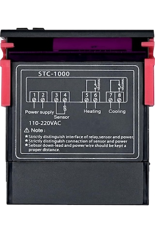 Stc-1000 Dijital Sıcaklık Kontrolörü Termostat Ac 220v