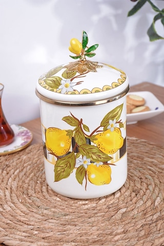 Lndset-9663-25 Miss Betty 2'li Emaye Kavanoz Seti 001