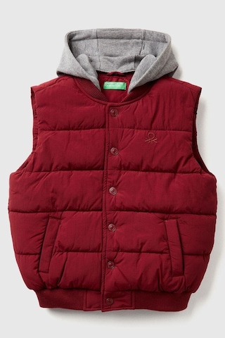 United Colors Of Benetton Erkek Çocuk 2ıggcj012-25k Puffer Yelek Bordo-2136 Bordo