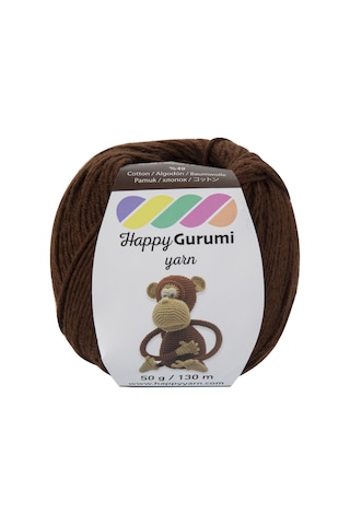 Happy Yarn Happy Gurumi Amigurumi Örgü İpi 50gr 130m Kahverengi