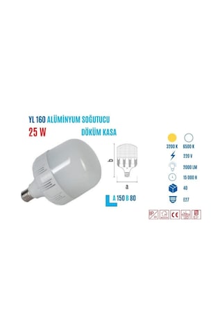 Ycl Yl-160b 25w Beyaz Led Ampul