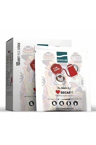 Schiller Demle İç Decaf Kafeinsiz Filtre Kahve 10'lu Schiller Demle İç Decaf Kafeinsiz Filtre Kahve 10'lu