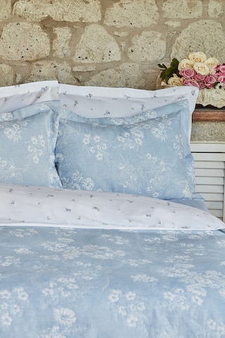 Karaca Home Charleen Çift Kişilik Yatak Örtüsü Mavi 200.22.14.0447