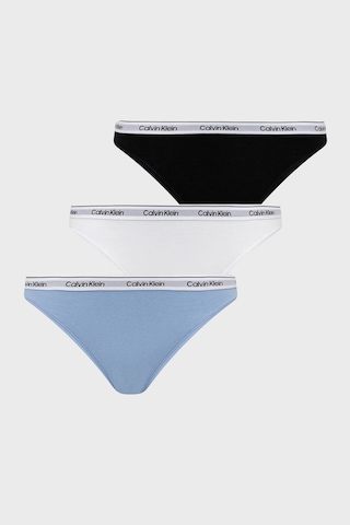 Calvin Klein Bayan Külot 000qd5207e 31t Mavi-siyah-beyaz Mavi-siyah-beyaz