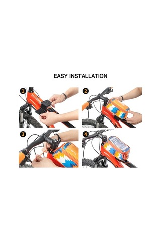 Yulong Dokunmatik Ekran Su Geçirmez Ön Çerçeve Üst Tüp Bisiklet Gri - Mavi