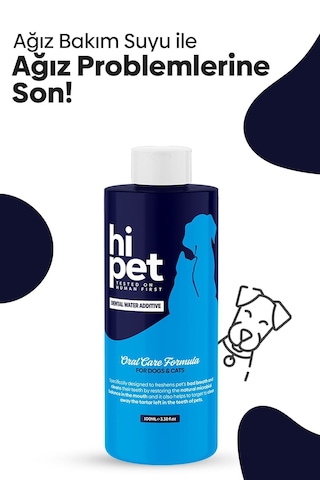 HiPet Köpek Ağız Bakım Suyu 100 ML