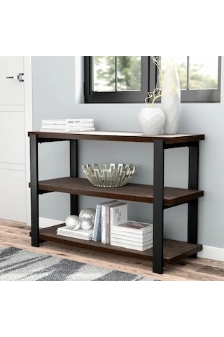 Style Metal Kitaplık Suntalam Siyah