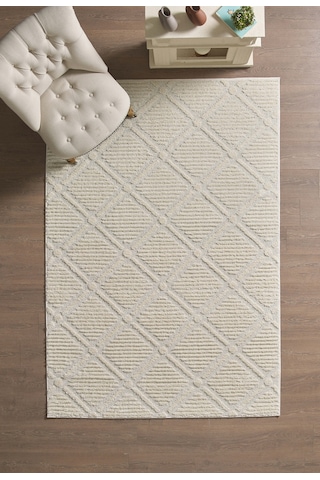 Modern Halı Özel Kesme Halı Salon Halısı Mutfak Halısı Yolluk Kolay Temizlenebilir Halı Krem Halı Krem