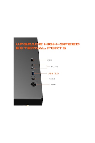 Gameagle Tornado Bilgisayar Kasası + 750w + 80 Power + 240 Mm Sıvı Soğutma Siyah