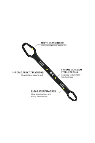 Universal Anahtarı Çift Kafalı Çok Fonksiyonlu 6-22mm Go5060746