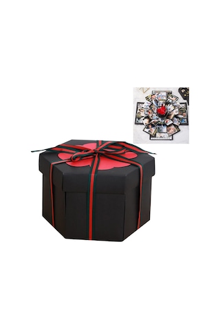 Sones Sürpriz Altıgen Çiçek Açan Kendin Yap El Yapımı Albüm Yaratıcı Fotoğraf Kutusu Yıldız Hediye Kutusu