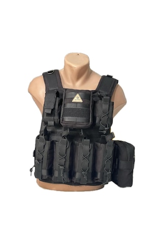 Sungu Askeri Shop Unisex Siyah Hücum Yeleği Siyah