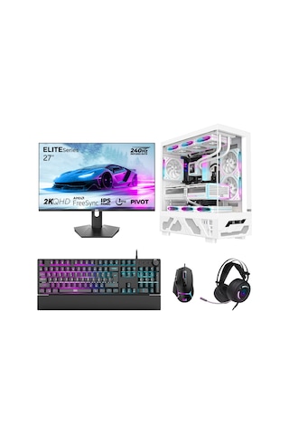 Dragos DRX7852 R7-7700 32 GB 1 TB NVMe SSD 12 GB RTX5070 27" Free Dos Masaüstü Oyuncu Bilgisayarı