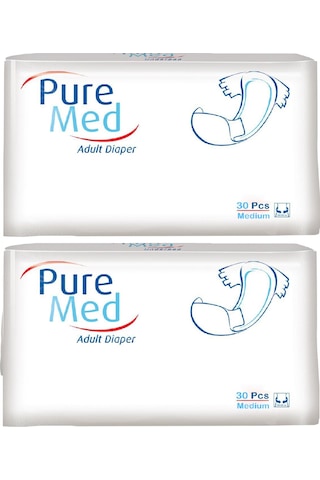 Puremed Belbantlı Yetişkin Hasta Bezi Medium 85x125 Cm 60 Adet