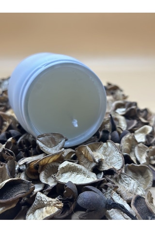 Beyaz Renk Vanilya Kokulu Soya Mum 210 Cc 1 Adet - Renkli Kavanozda Mum 1 Adet Beyaz