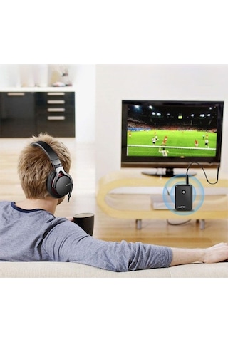 Ebitda Ypf-03 Bluetooth 4.2 Kablosuz Ses Adaptörü 3.5 Mm Verici Alıcı Tv Mp3 İçin Uygun