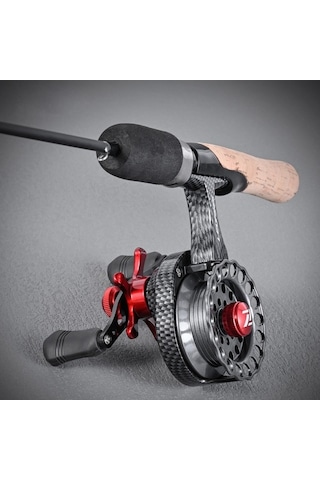 Novahub Çift Yönlü Metal Gövdeli Karbon Raft Makarası - Sol/sağ El Ergonomik Tasarım, Buz Balıkçılığı, Trolling İçin