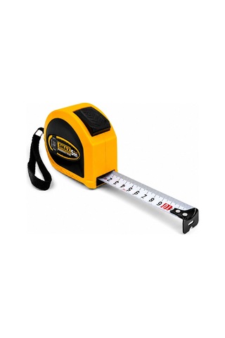 12 Adet 5mt X 25mm Otomatik Çelik Şerit Metre Stoplu 4741 0.004 M - 0.032 M
