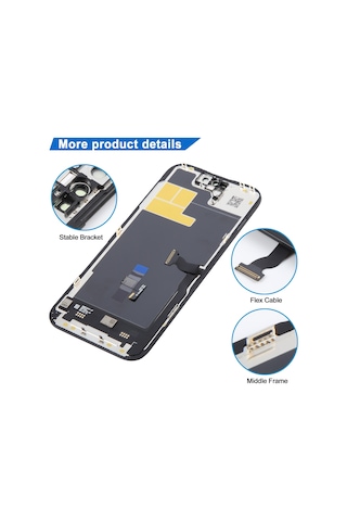 Apple Uyumlu iPhone 14 Pro İçin Jk Hücre İçi Lcd Ekran