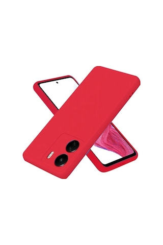 Durukar Redmi 13c Kılıf First Silikon - Kırmızı