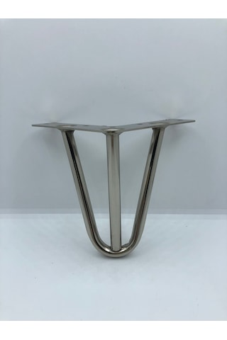 Metal,12 12 12 Cm Krom Kaplama Koltuk,dolap,baza, Ayağı 4 Adet
