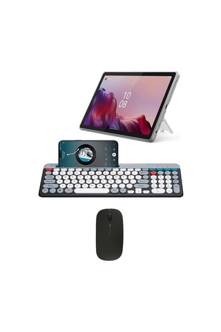 Galaxy Tab S8 Ultra İle Uyumlu Bluetooth Klavye Mouse Kablosuz Klavye Ve Rgb Mouse Set 2.4g Bluetooth Ve Bataryalı Taş Diğer
