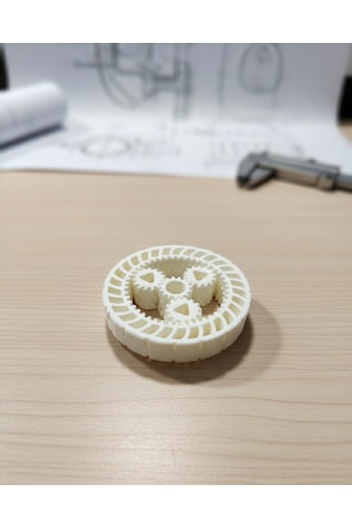 Stres Çarkı Planet Dişli Mekanizma Pla Malzeme 6.5 Cm, Siyah/beyaz/gümüş Gri 3d Yazıcı