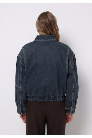 Colins Oversize Fit Çıtçıtlı Astarsız Kadın Mavi Ceket Cl1076054 Q1.v1 Dn44486 Denim