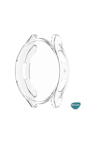 Samsung Galaxy Watch 6 40mm İçin Kılıf Ekranı Tam Kaplayan 360 Full Round Soft Silicone Şeffaf Galaxy Watch 6 40mm