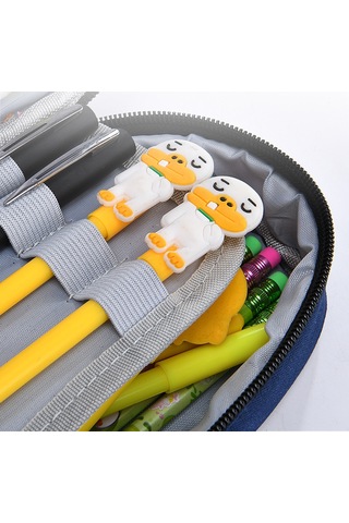 Tuomeng Büyük Kapasiteli Kalem Kutusu Öğrenci Katmanlı Basit Kalem Kutusu Kolej Siyah