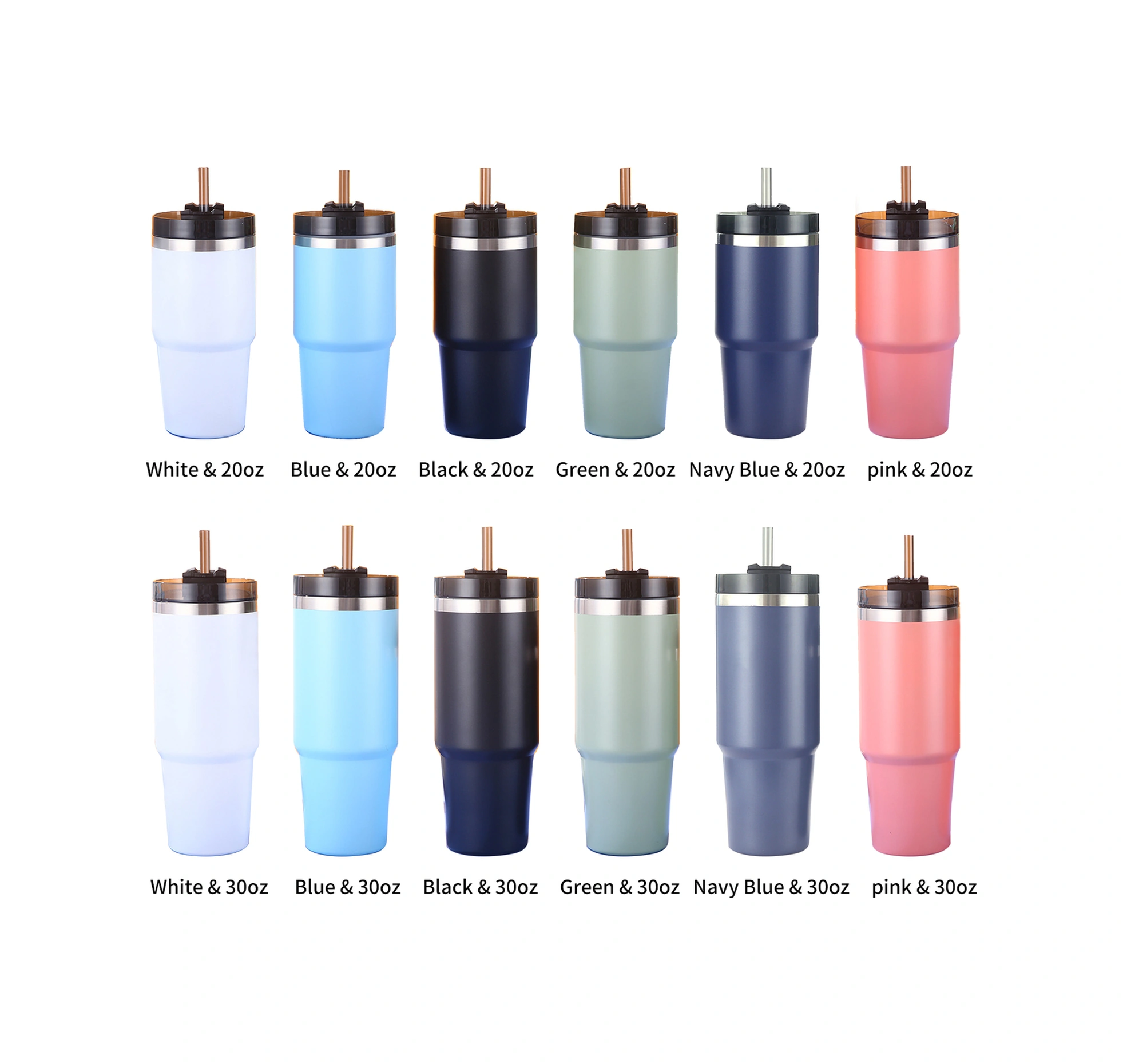 Shineyee 304 Paslanmaz Çelik Isı Saklama Bardak, 20oz, 6-12 Saat Sıcak/soğuk Tutar, Pipetli Kapaklı, Araç/seyahat/kamp Uygun Mavi