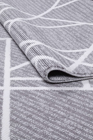 Tokyo Bukle Yumuşak Dokulu Halı Kilim Salon Mutfak Koridor Yolluk Dokuma Makine Halısı Op416-gri Op401-gri