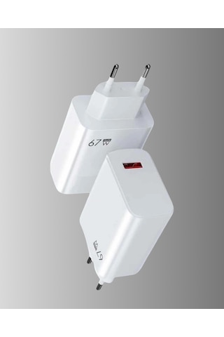 67w Turbo Type-c Hızlı Şarj Adaptörü - Akıllı Koruma Çipli, Hızlı Şarj Destekli