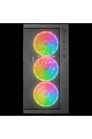Rampage Vega V2 650w 80 Plus Bronze M-atx Temperli Camlı 4 12cm Rgb Fan Gaming Oyuncu Kasası Rampag