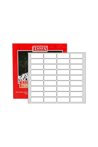 Tanex Sürekli Form Etiket 3172 Lİ 22x55 TN 0019