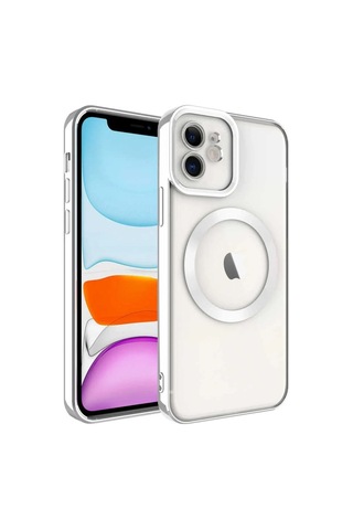 Mey İthalat Apple iPhone Uyumlu 11 - Kılıf Kross Magneticsafe - Kapak - Gümüş Diğer