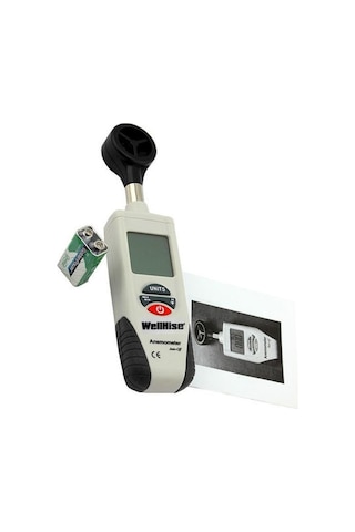 Wellhise Ht-380 Rüzgar Hızı Ölçer Dijital Anemometre
